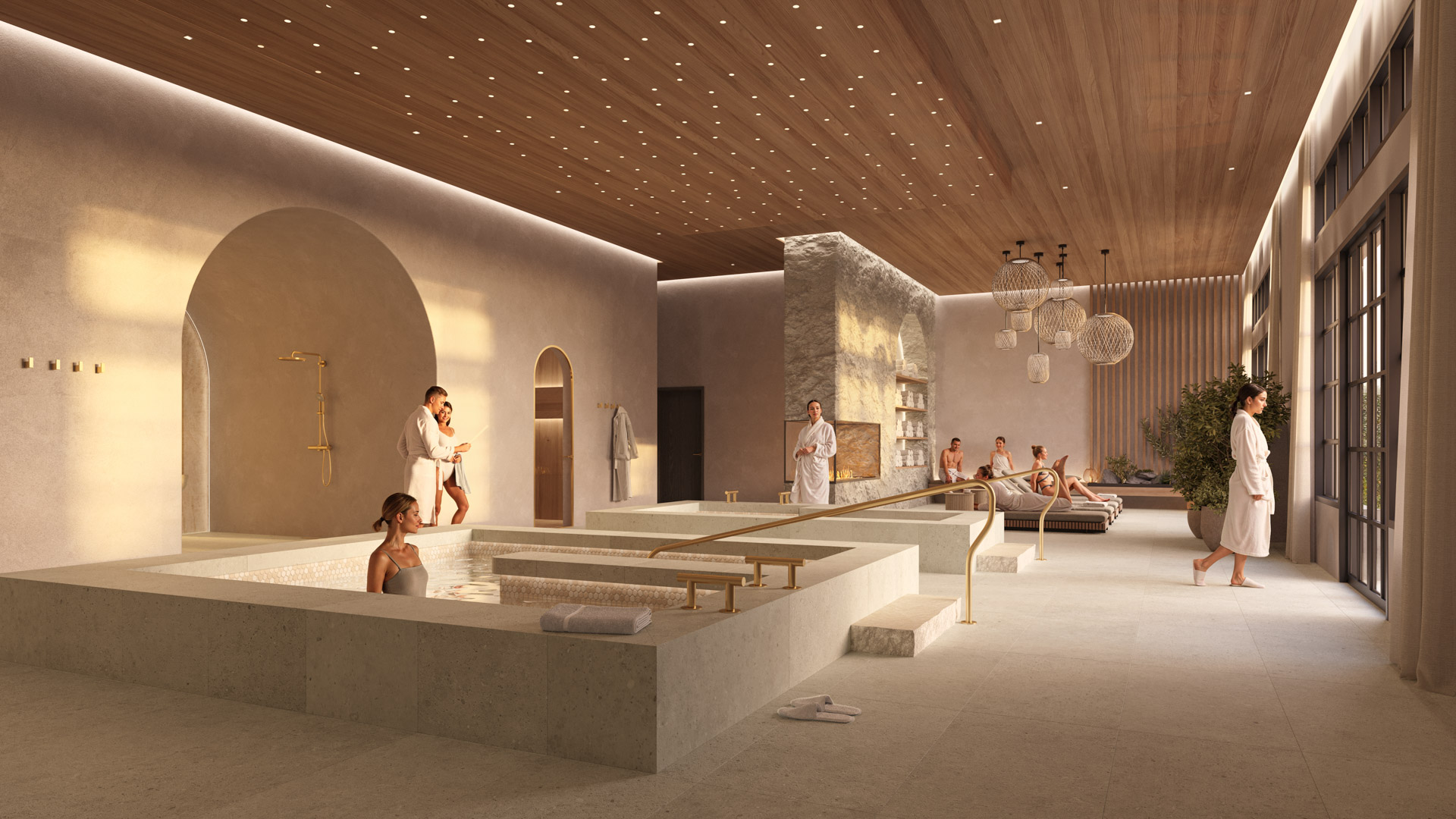 Well-being spa interior